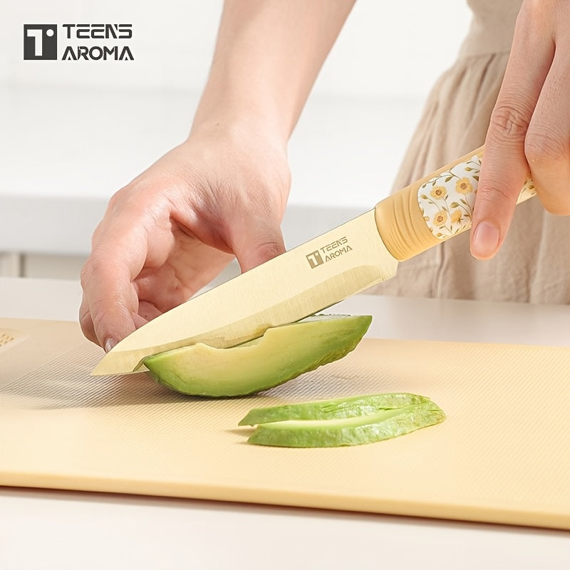 Premium Stainless Steel Fruit Knife - Ultra-Sharp Blade for Precision Cutting, Ergonomic Non-Slip Handle with Finger Guard, Rust-Resistant & Dishwasher Safe, Multipurpose for Fruits, Vegetables, Cheese, Snacks