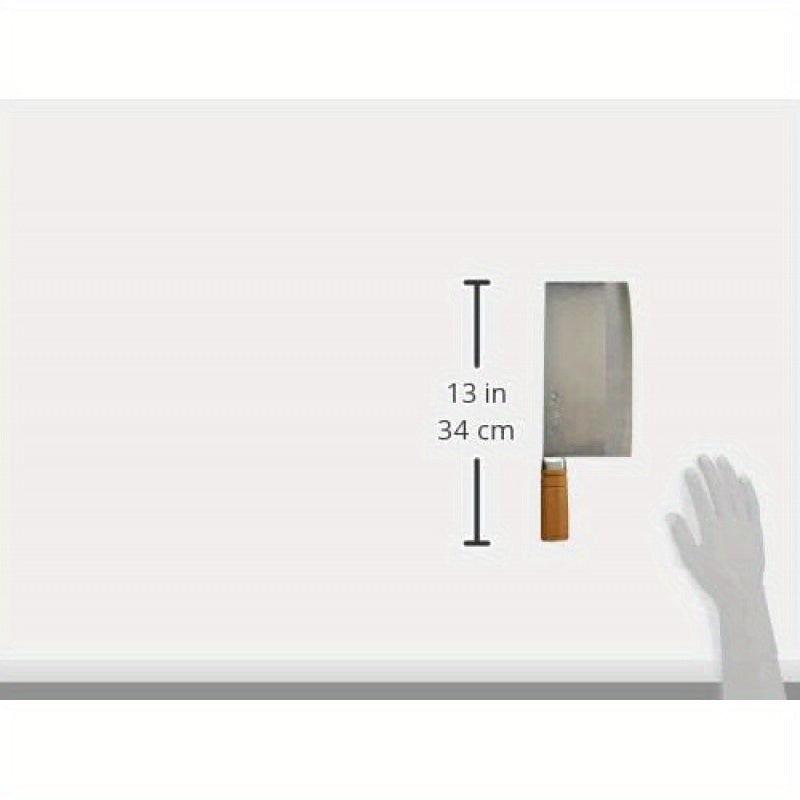 (High Carbon Steel) 316Mm Blade Mid-End High-Carbon Steel Build\u002FExcellent Chef Chef Knife\u002FYellow High-End Wooden Handle\u002FStainless Steel Double Bevel(High Carbon Steel) Interrupt Type\u002FSlicing Chef Knife\u002FSlicing Chef Knife