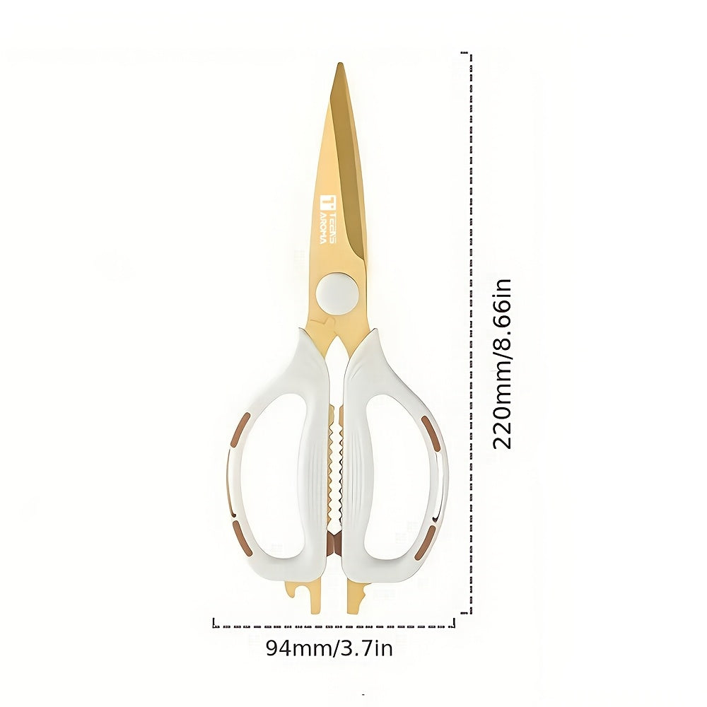 Heavy-Duty Food Grade Stainless Steel Kitchen Scissors with \u002F Color Options - Professional Bone-Cutting Cooking Scissors Suitable for Meat, Vegetables, Bones, Fish - Heavy-Duty Household Shears, Ideal Gift for Chefs & Cooks