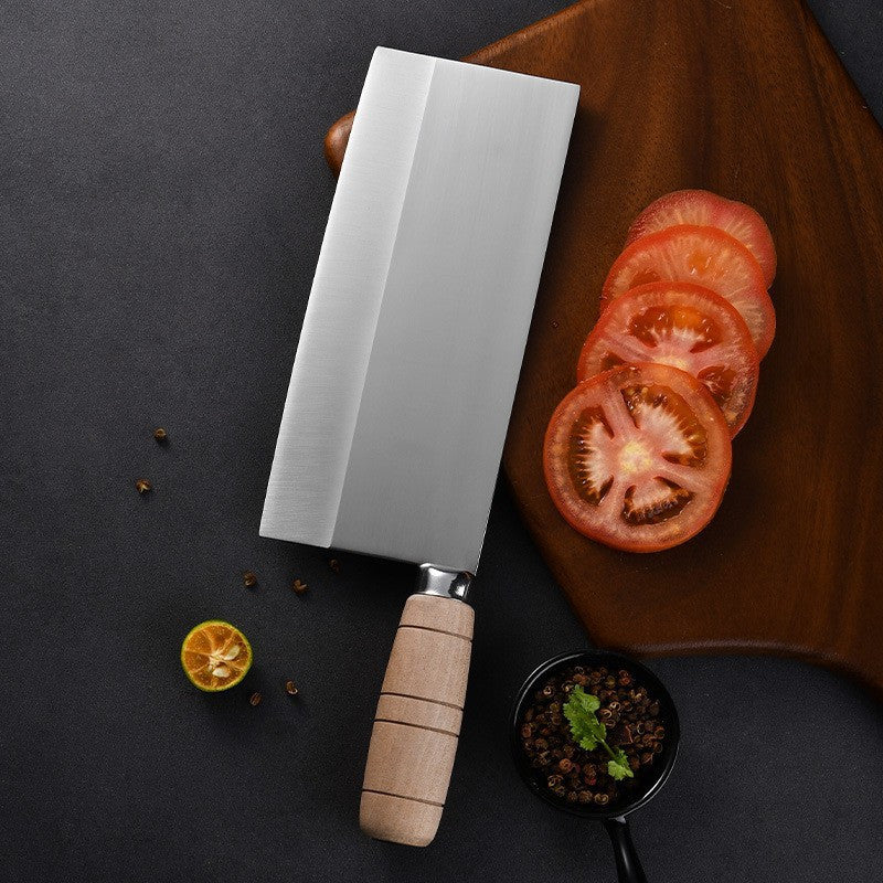 (High Carbon Steel) 316Mm Blade Mid-End High-Carbon Steel Build\u002FExcellent Chef Chef Knife\u002FYellow High-End Wooden Handle\u002FStainless Steel Double Bevel(High Carbon Steel) Interrupt Type\u002FSlicing Chef Knife\u002FSlicing Chef Knife