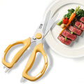Multi-Functional Kitchen Scissors | Heavy-Duty, Non-Slip Grip, Dishwasher Safe, Stainless Steel, Ambidextrous, Yellow