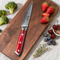 Damascus Steel Paring Knife - Xuan Series - Resin Handle - Kitchen Knife - Christmas - Kitchen Items - Easy Cutting Of Fruits And Vegetables - Super Sharp - High-quality